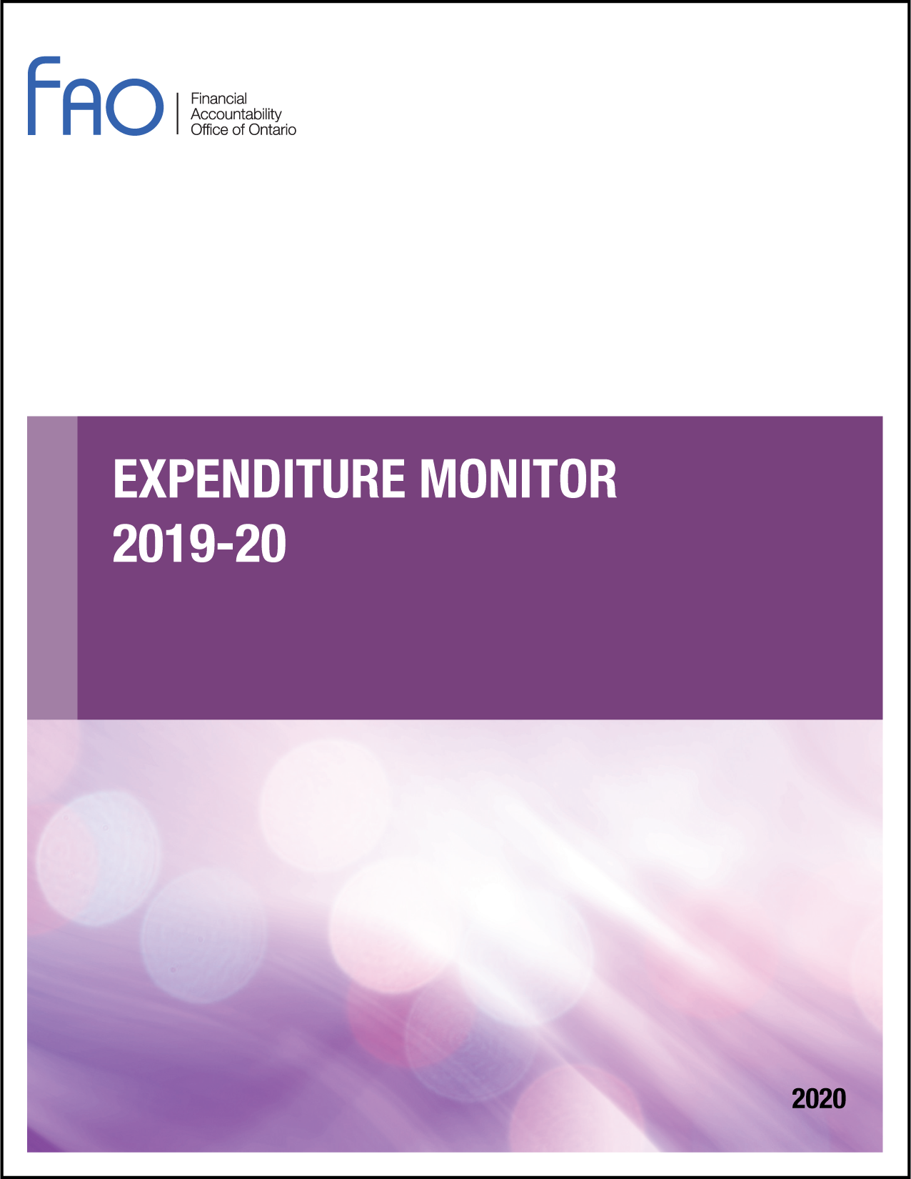 Expenditure Monitor 2019-20: Q3